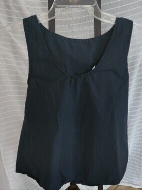 Unk Navy Scoop Neck Made In Italy Cotton Bow Tank‎ Cottagecore